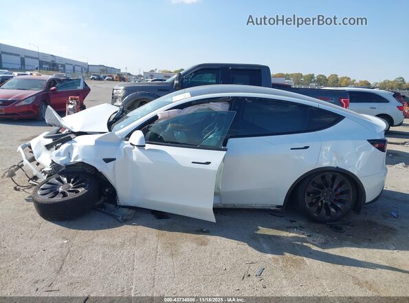 7SAYGDEF1NF337257 2022 TESLA MODEL Y White სალონის 360-გრადუსიანი ხედი