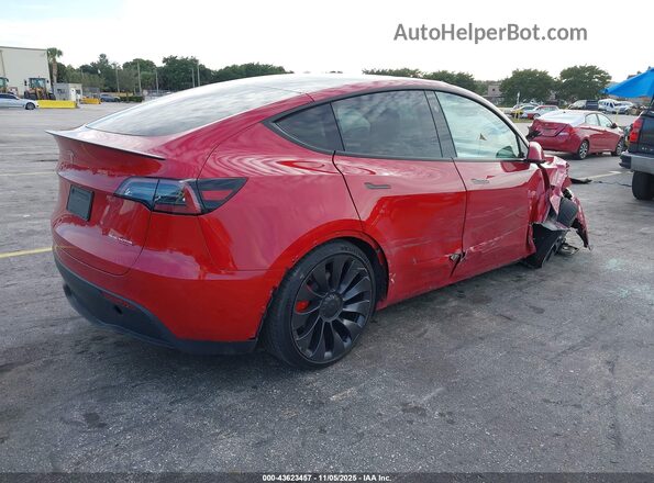 7SAYGDEF1PF924285 2023 TESLA MODEL Y Red Tył prawy