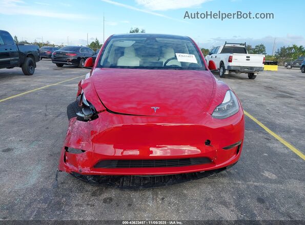 7SAYGDEF1PF924285 2023 TESLA MODEL Y Red Widok zestawu wskaźników