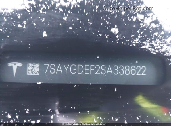 7SAYGDEF2SA338622 2025 TESLA MODEL Y Black ძრავის განყოფილების ხედი
