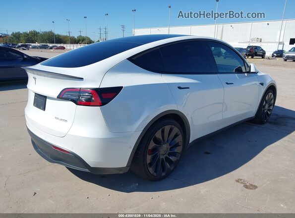 7SAYGDEFXNF372072 2022 TESLA MODEL Y White Trasero derecho