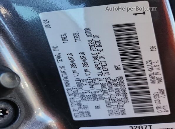 7SVAAABA0SX050880 2025 TOYOTA SEQUOIA Серый Вид подкапотного пространства