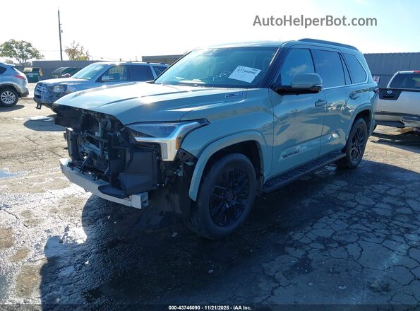 7SVAAABA2PX006645 2023 TOYOTA SEQUOIA Blue Առջևի ձախ երեք քառորդ տեսարան