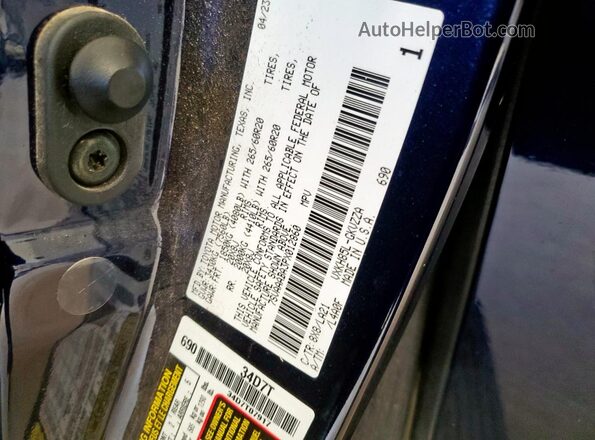 7SVAAABA3PX012860 2023 TOYOTA SEQUOIA Blue Widok wnętrza 360 stopni