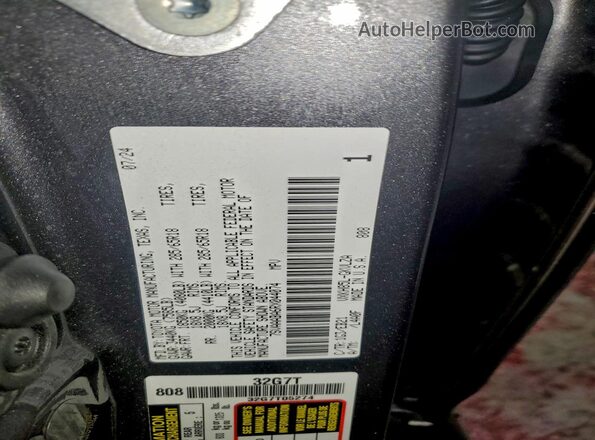 7SVAAABA6RX044074 2024 TOYOTA SEQUOIA Gray VIN կոդի պիտակի տեսք