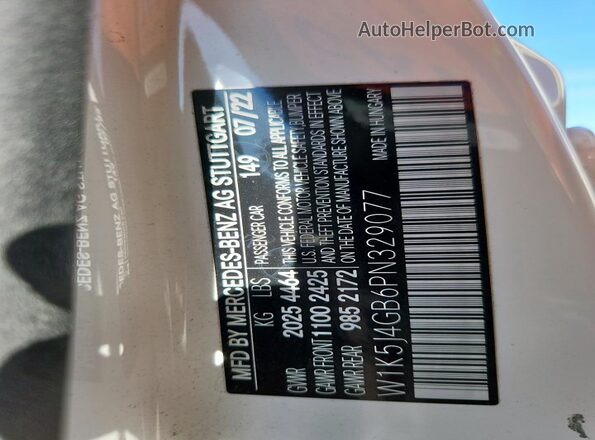 W1K5J4GB6PN329077 2023 MERCEDES-BENZ CLA-CLASS Белый 