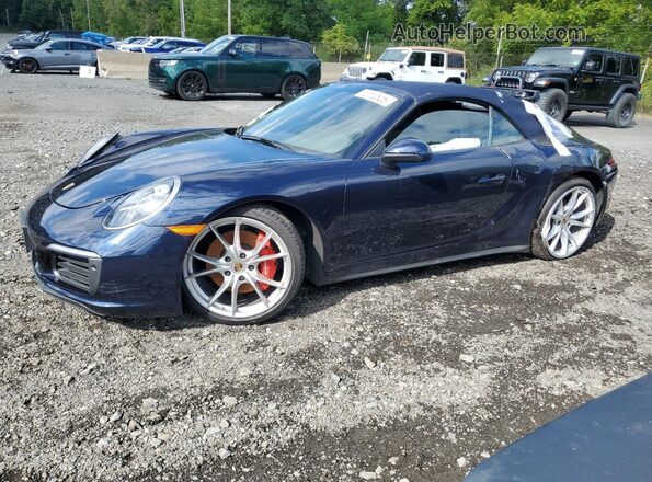 WP0CB2A98JS147463 2018 PORSCHE 911 Blue უკანა მარცხენა