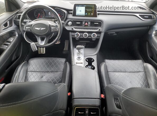 KMTG34LE9KU022936 2019 GENESIS G70 Gray Vista del cuadro de instrumentos