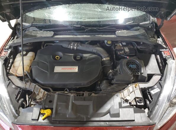 WF0DP3TH3G4117460 2016 FORD FOCUS Red Vista del compartimento del motor