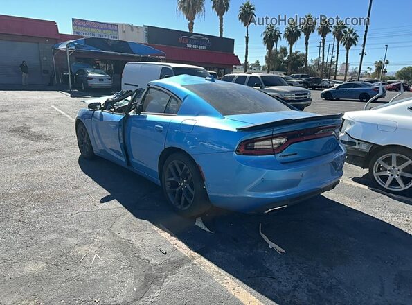 2C3CDXBG5PH608496 2023 DODGE CHARGER Blue Przód prawy