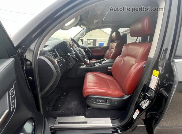 JTJHY7AX4J4258304 2018 LEXUS LX Black წინა პანელის ხედი