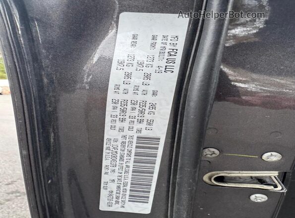 1C4PJMDX3KD451378 2019 JEEP GRAND CHER Black VIN sticker view