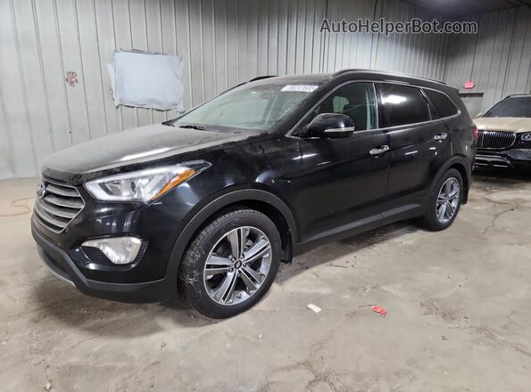 KM8SRDHF9GU141064 2016 HYUNDAI SANTA FE Black Tył lewy
