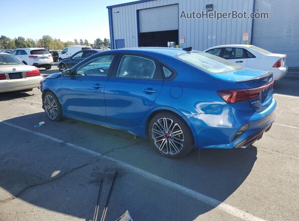 3KPF44AC6NE434632 2022 KIA FORTE Blue Rear right
