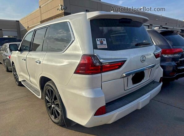 JTJHY7AX7J4263349 2018 LEXUS LX White Tył prawy