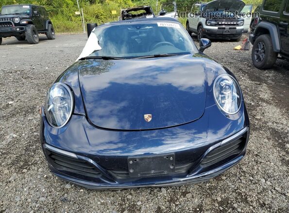 WP0CB2A98JS147463 2018 PORSCHE 911 Blue უკანა ხედი