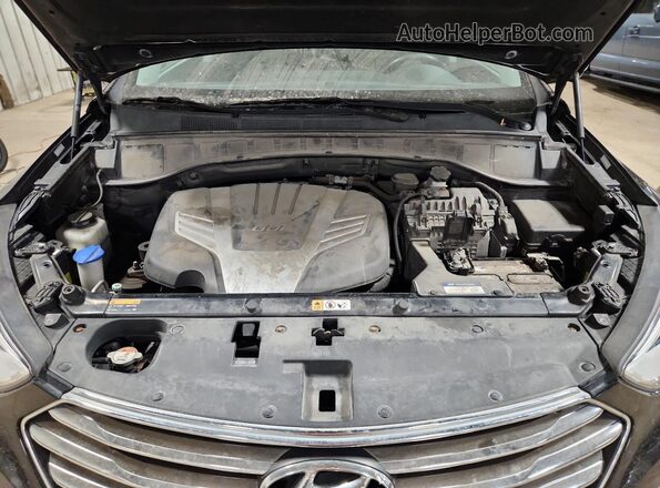KM8SRDHF9GU141064 2016 HYUNDAI SANTA FE Black Widok naklejki z numerem VIN