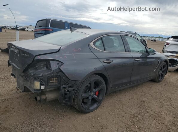 KMTG34LE9KU022936 2019 GENESIS G70 Gray Delantero derecho