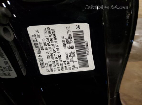 JN1FV7EL6LM460433 2020 INFINITI Q60 Черный Вид наклейки с VIN-кодом