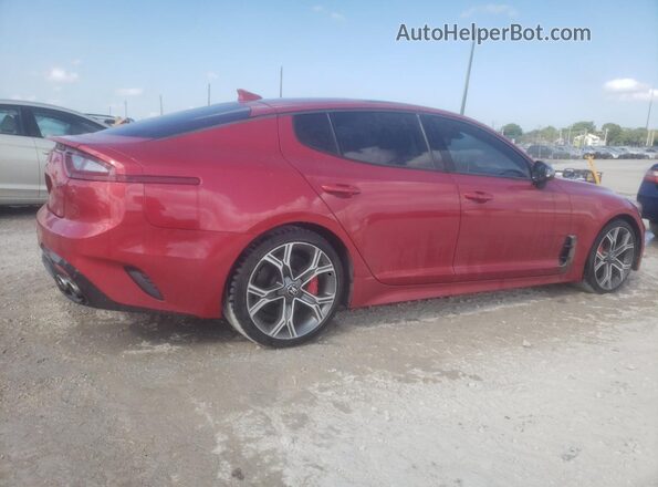 KNAE55LC3J6011676 2018 KIA STINGER Red 