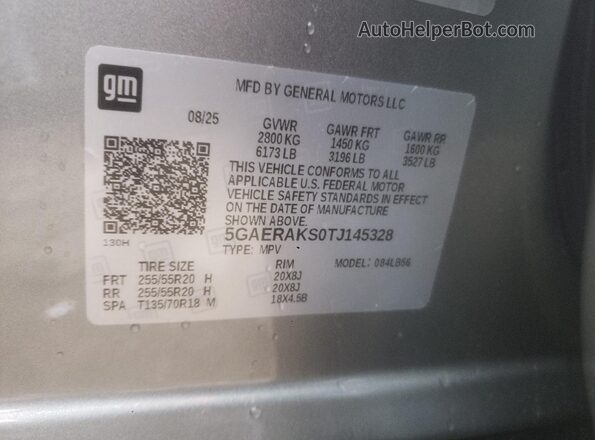 5GAERAKS0TJ145328 2026 BUICK ENCLAVE Silver 
