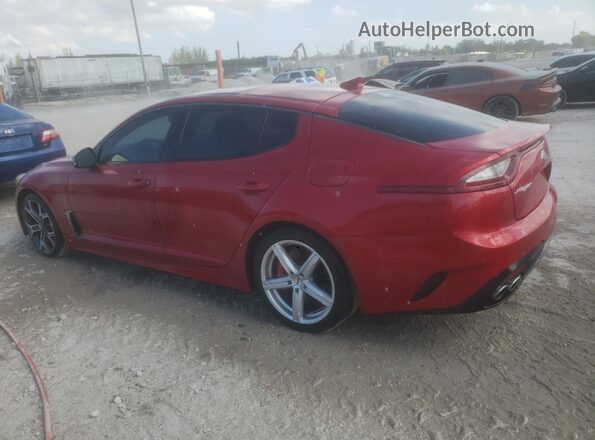 KNAE55LC3J6011676 2018 KIA STINGER Red 