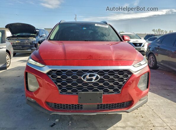 5NMS33AA0LH206349 2020 HYUNDAI SANTA Красный Вид сзади