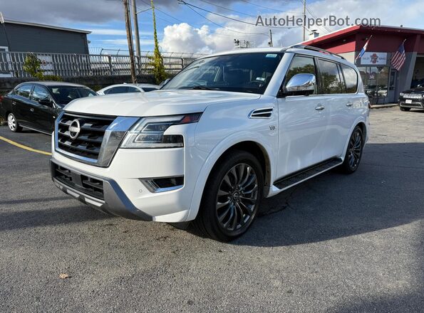 JN8AY2CCXM9145356 2021 NISSAN ARMADA White Tył lewy