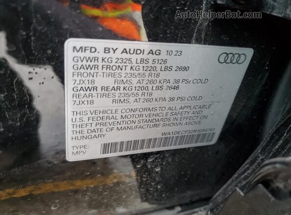 WA1DECF32R1056741 2024 AUDI Q3 Black 