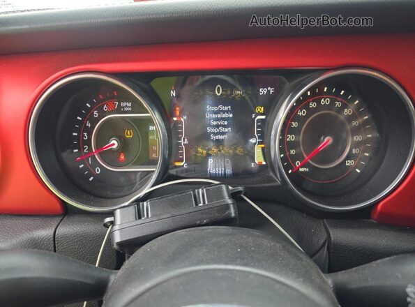 1C4HJXFN9LW151755 2020 JEEP WRANGLER Серый Вид панели приборов