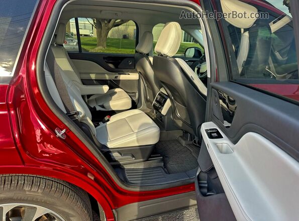5LM5J6WC4SGL07956 2025 LINCOLN AVIATOR Burgundy Vista interior delantera