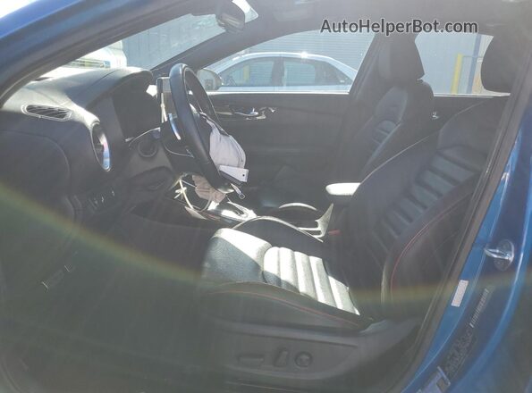 3KPF44AC6NE434632 2022 KIA FORTE Blue Dashboard view