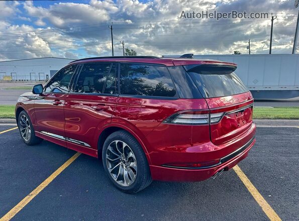 5LM5J6WC4SGL07956 2025 LINCOLN AVIATOR Burgundy Delantero derecho