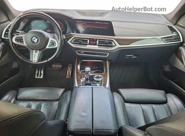 5UXCX6C00N9J07221 2022 BMW X7 Black უკანა სავარძლების ხედი