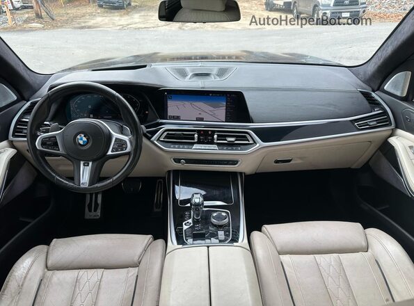 5UXCX6C08L9B32979 2020 BMW X7 Blue Instrument cluster view