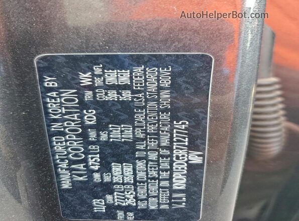 KNDPU3DG3R7127745 2024 KIA SPORTAGE Charcoal Панорамний вид салону 360°