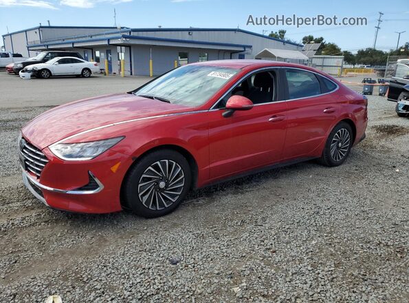 KMHL34JJXMA018858 2021 HYUNDAI SONATA Red 