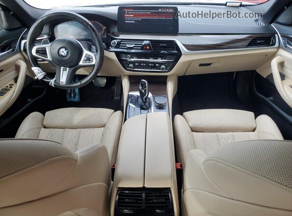 WBA13BJ02PCM84524 2023 BMW 5 SERIES Blue ხელსაწყოთა პანელის ხედი