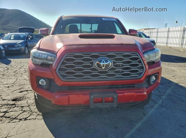 3TYRZ5CNXNT023683 2022 TOYOTA TACOMA Red Vista trasera