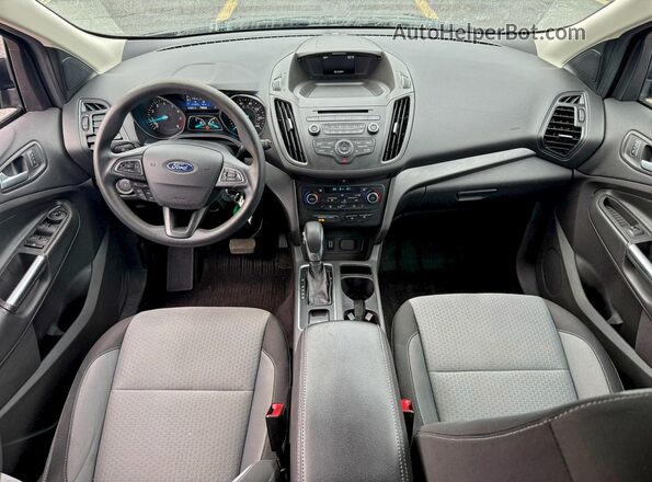 1FMCU9GD0JUA75530 2018 FORD ESCAPE Black Rear seats view