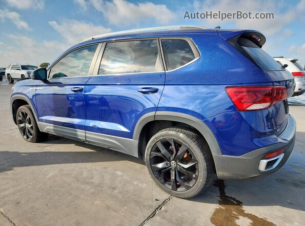3VVRX7B21NM043536 2022 VOLKSWAGEN TAOS Синий Задняя правая четверть