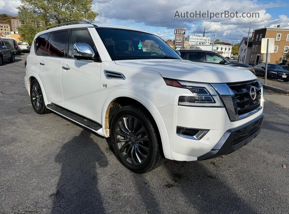 JN8AY2CCXM9145356 2021 NISSAN ARMADA White Widok z przodu