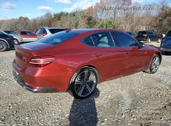KMTG34SC5SU152504 2025 GENESIS G70 Maroon 