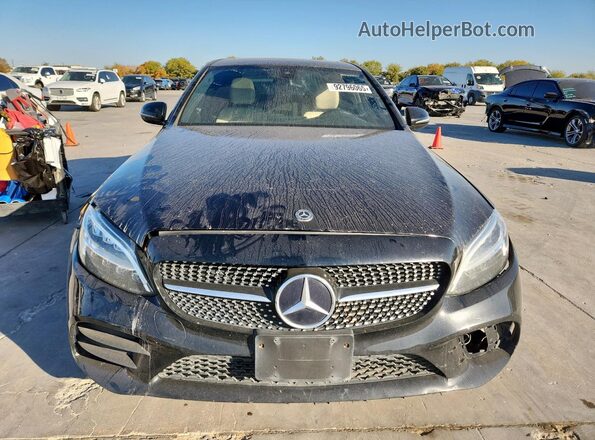 55SWF8DB2KU311631 2019 MERCEDES-BENZ C-CLASS Black Rear view