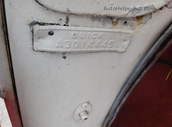 A3014445 1954 BUICK SPECIAL White Widok komory silnika