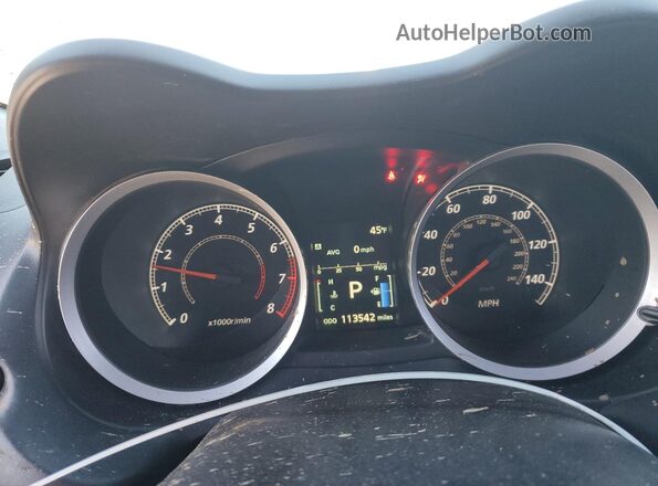 JA32V2FWXGU010098 2016 MITSUBISHI LANCER Gray Widok zestawu wskaźników