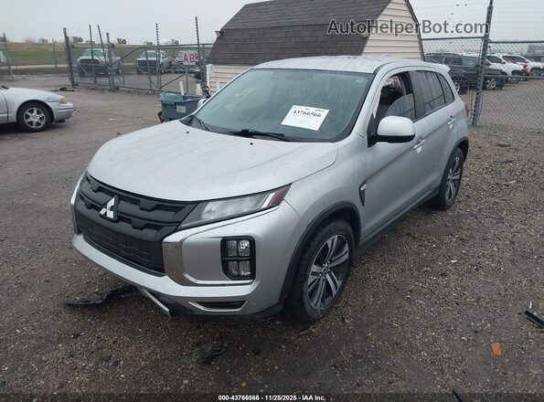 JA4AP3AU6LU013801 2020 MITSUBISHI OUTLANDER SPORT Silver წინა მარცხენა ხედი სამი მეოთხედიდან