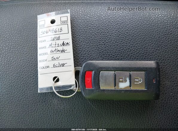 JA4AP3AW9JZ008173 2018 MITSUBISHI OUTLANDER SPORT Silver Вид панелі приладів