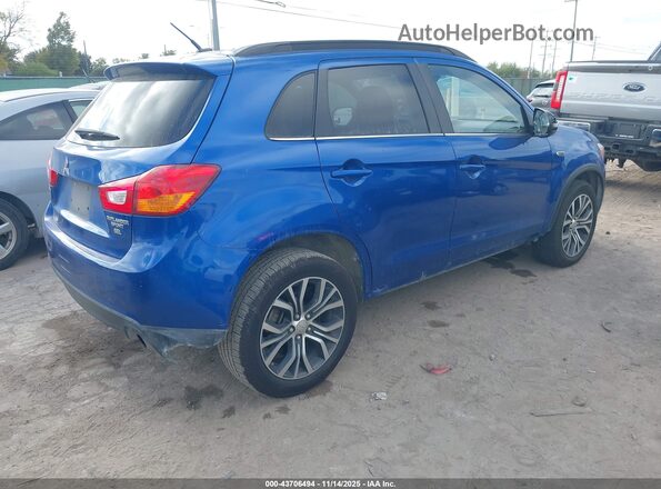 JA4AP4AW6GZ026001 2016 MITSUBISHI OUTLANDER SPORT Blue Trasero derecho