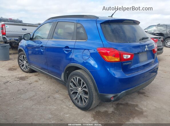 JA4AP4AW6GZ026001 2016 MITSUBISHI OUTLANDER SPORT Blue Trasero izquierdo